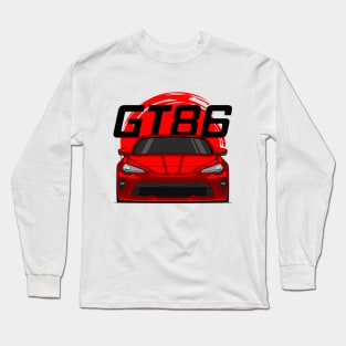 Front Red GT86 MK1 Resty JDM Long Sleeve T-Shirt